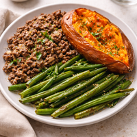 Beef & Sweet Potato Plate