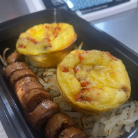 Chicken Sausage and Hash Brown Breakfast Plate