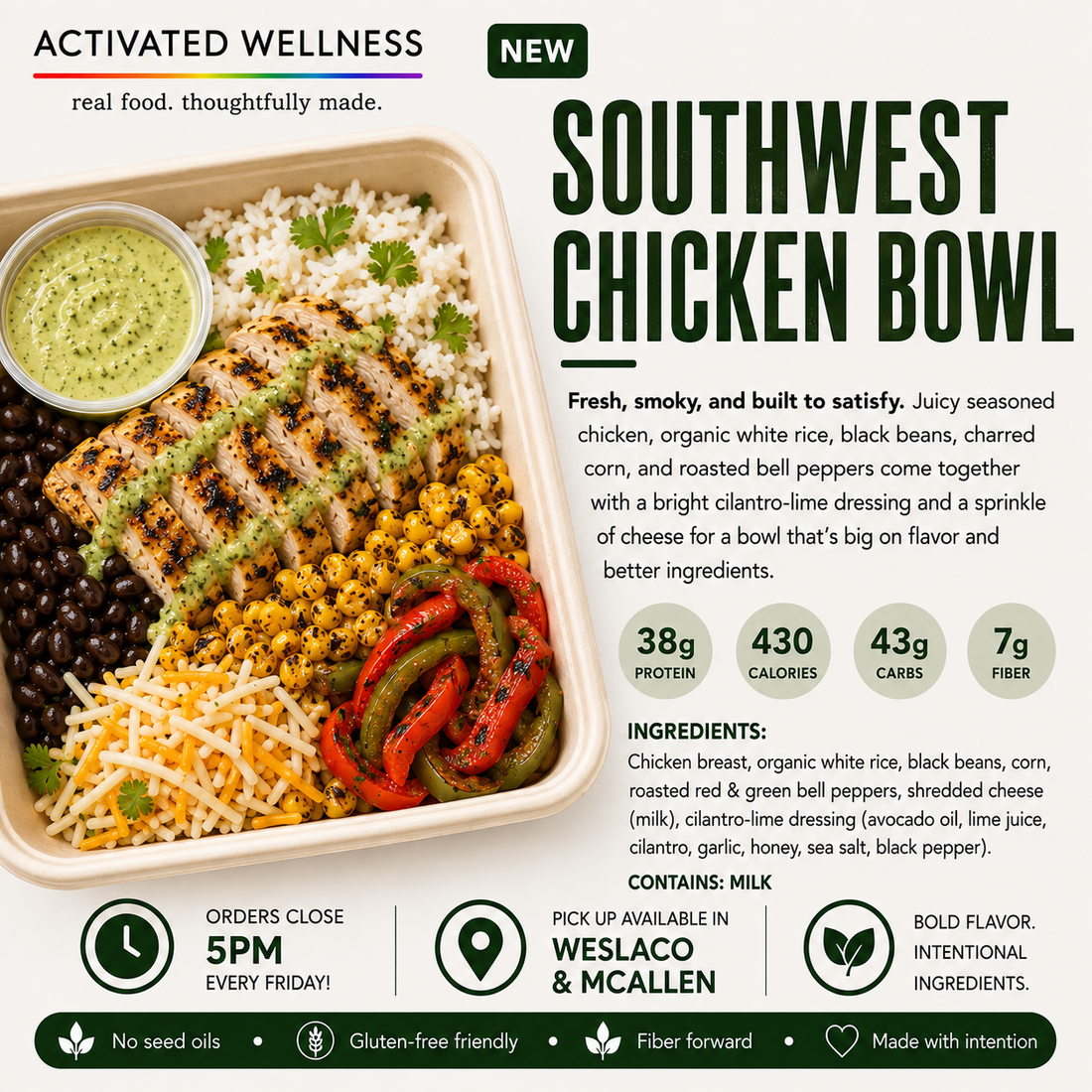 Southwest Chicken Bowl