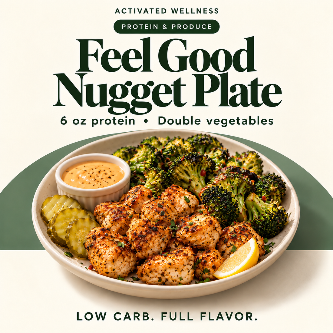 Protein & Produce |  Feel Good Nugget Plate