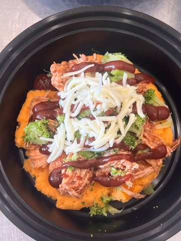 BBQ Chicken and Sweet Potato Mash
