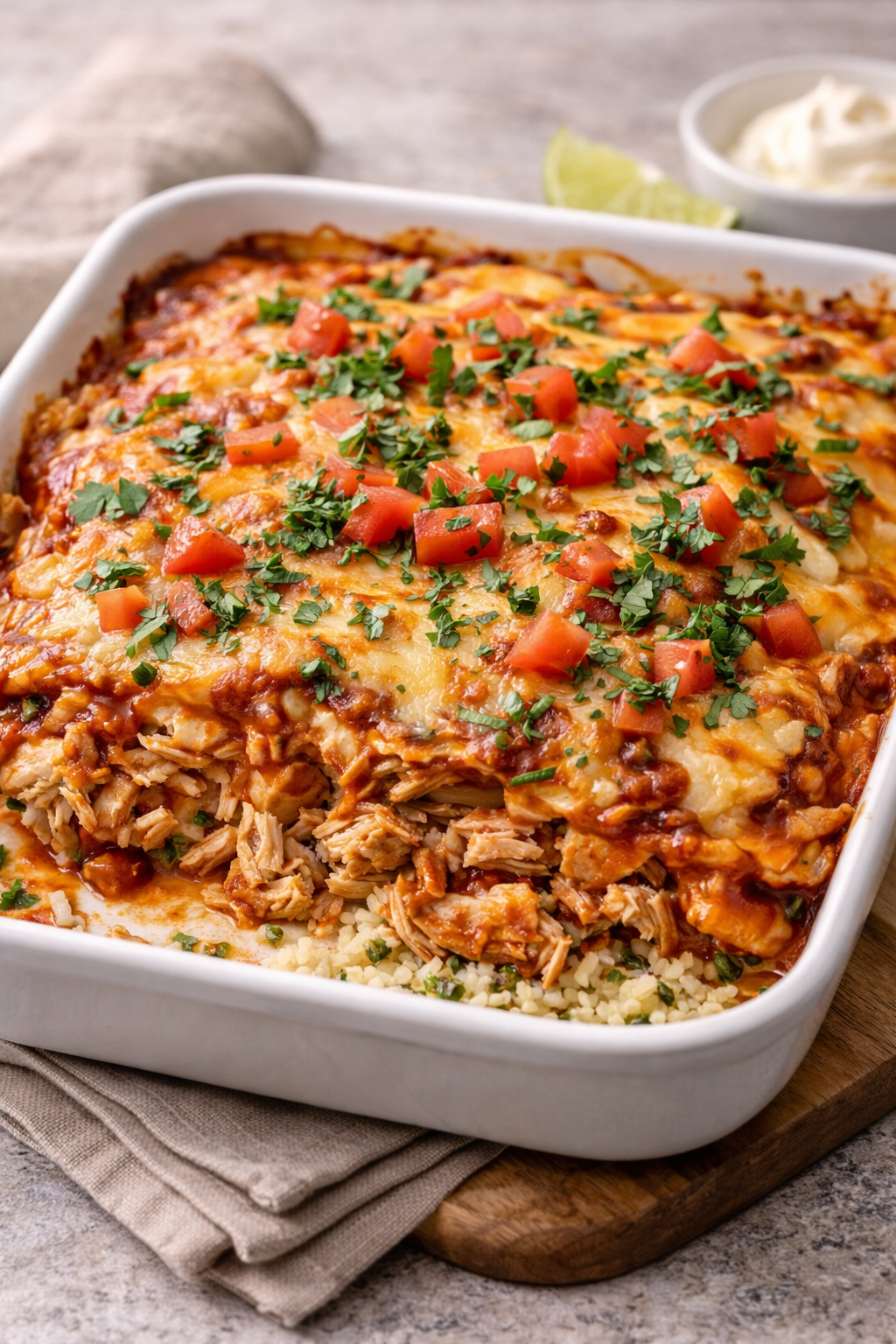 Chicken Enchilada Bake