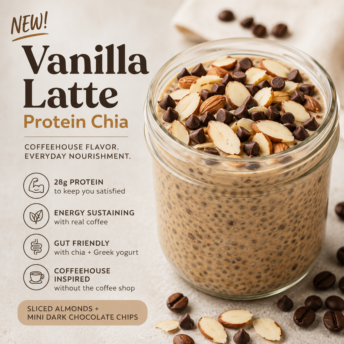 Vanilla Latte Protein Chia
