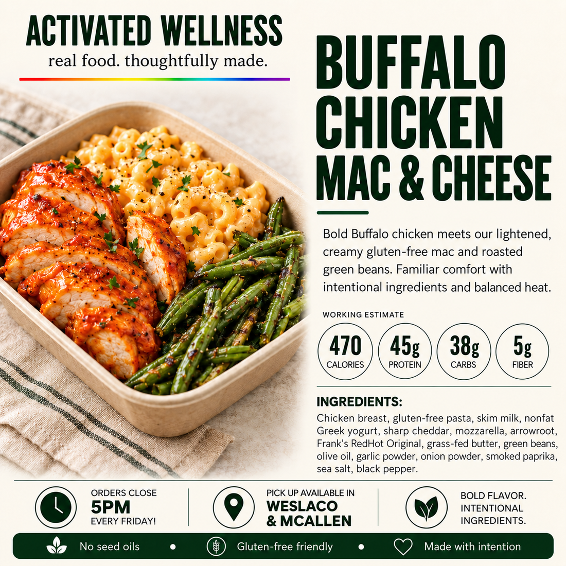 Buffalo Chicken Mac & Cheese