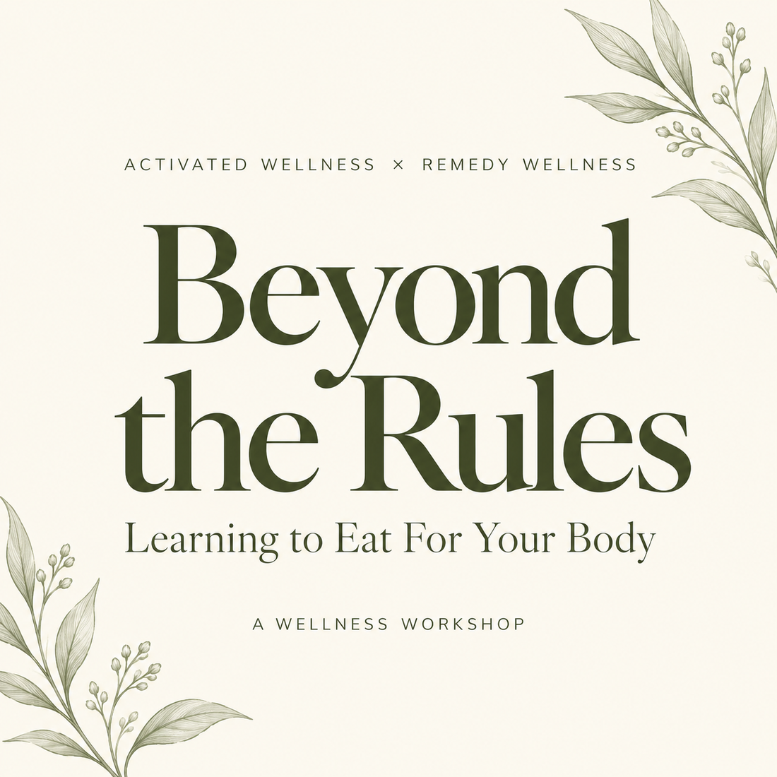 Beyond the Rules: Learning to Eat For Your Body